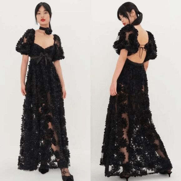 For Love & Lemons Dresses & Skirts - For Love and Lemons Astrid Festival Maxi Dress Black NWT- Size Medium
